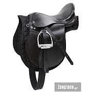 Σέλα αλόγου 125 εκ. Μαύρη Haflinger 17.5 ιντσών
