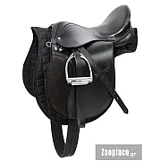 Σέλα αλόγου 125 εκ. Μαύρη Haflinger 17.5 ιντσών