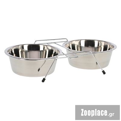 kerbl 2x 900 ml Πιάτα Ανοξείδωτα Με Βάση