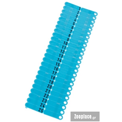 Kerbl ετικέτα Twintag 50 τεμ πακέτο, αριθμοί από 151-200 μπλε